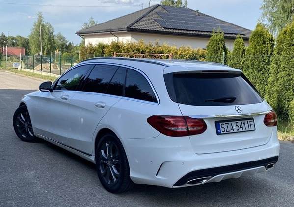 Mercedes-Benz Klasa C cena 67900 przebieg: 186000, rok produkcji 2015 z Poręba małe 352